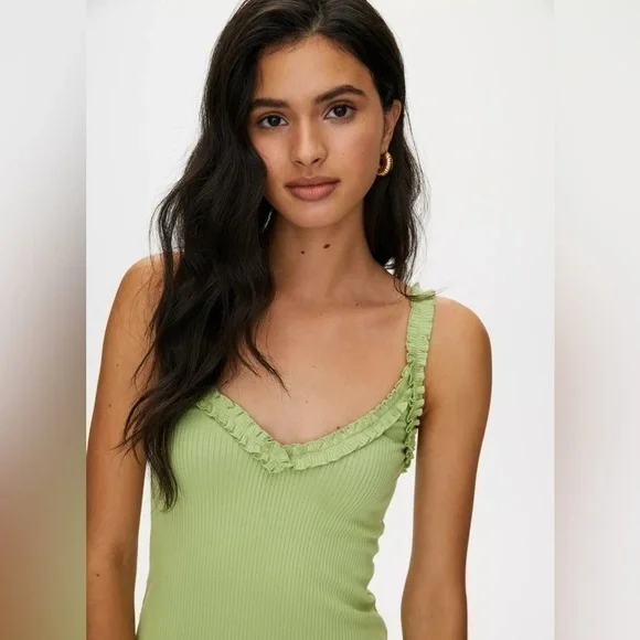 Aritzia Wilfred Free Halo Dress in Pistachio Pudding - Picture 2 of 15